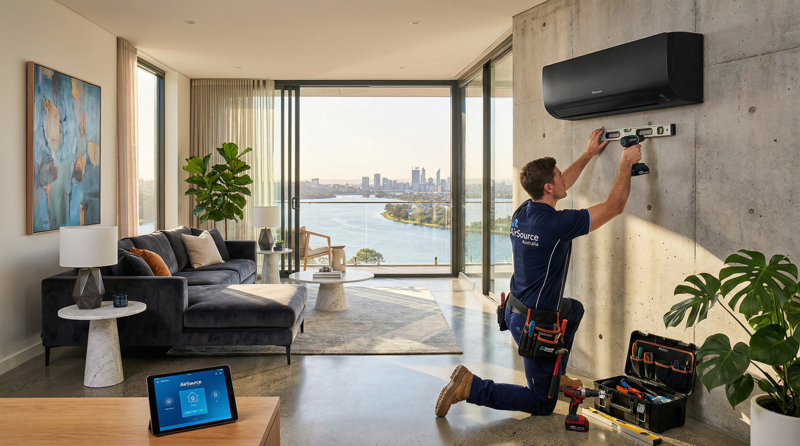 Modern Eco-Friendly Home with Smart AC